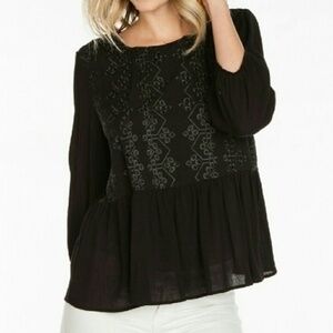 💜EVERLY BLACK EYELET BLOUSE💜